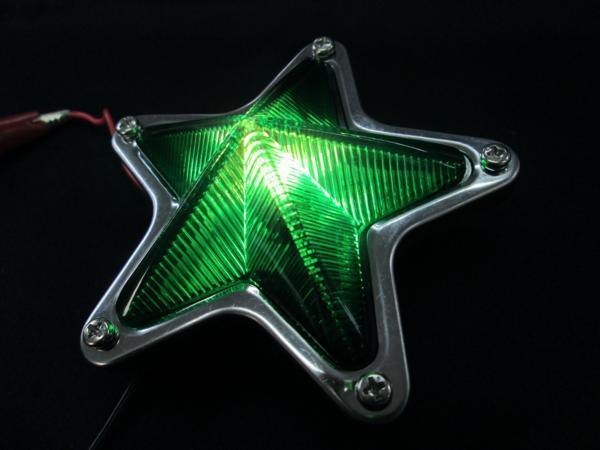 星型マーカーランプ　100mmφ　グリーン（緑）　24Ｖ5Wマクラ球付_画像4