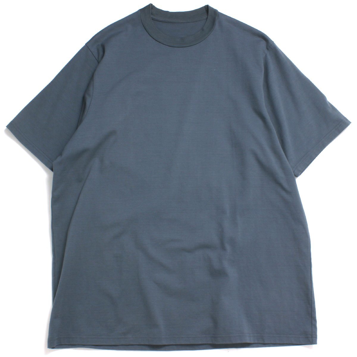 POSTALCO クルーネックT オーガニックツインジャージ 定価17,600円 sizeL ブルーグレー ポスタルコ 半袖Tシャツ