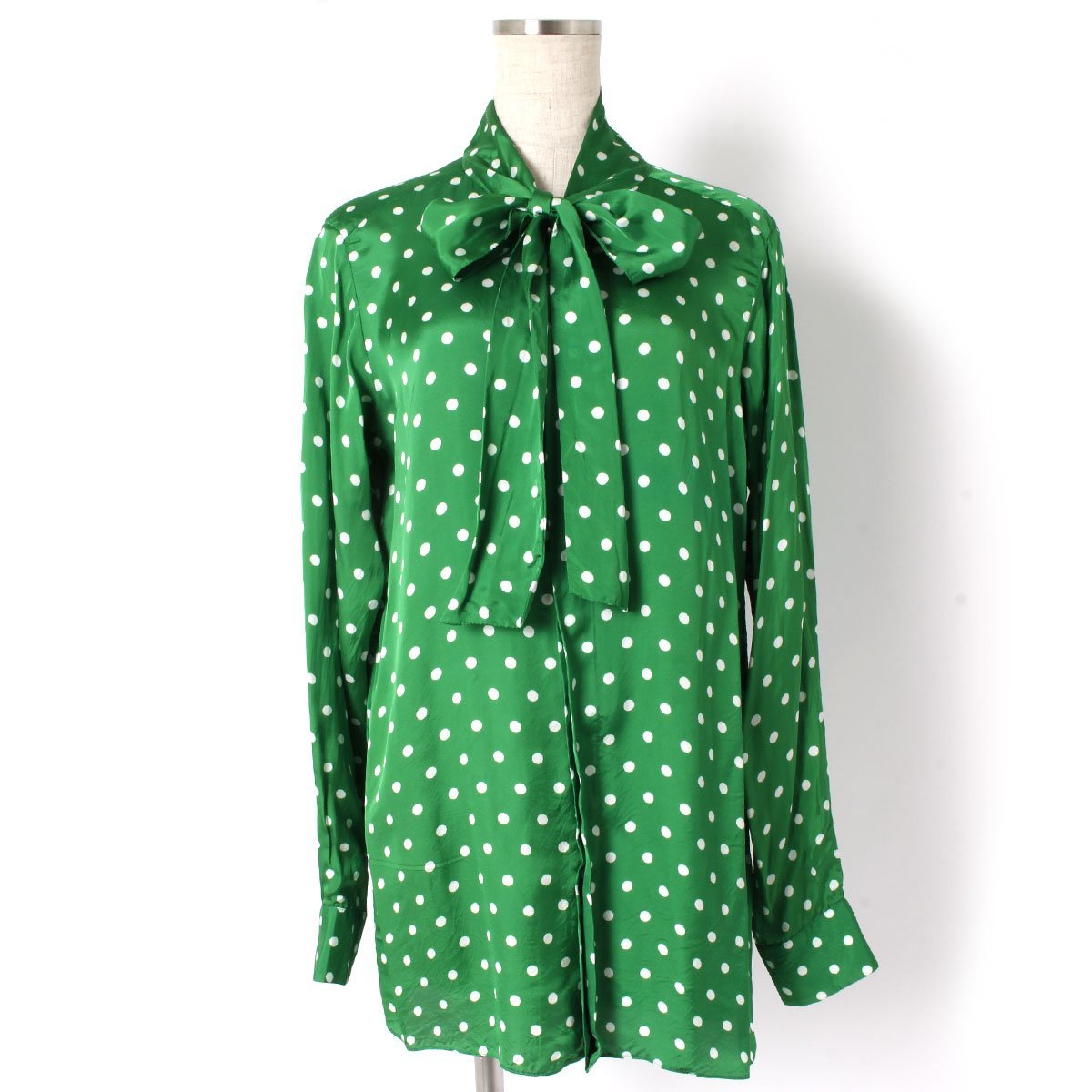 優れた品質 C PLAN SHIRT DOT POLKA シャツ ロングスリーブ ボウタイ