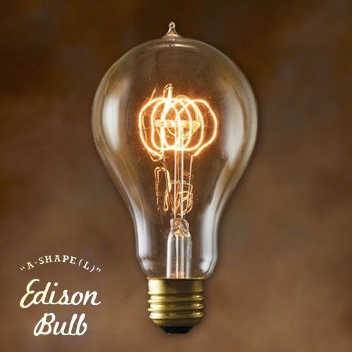 IZ46495S★Edison Bulb “A-Shape” L 40W E26 照明 電球 ペンダントライト ランプ レトロ カフェ 裸電球 フィラメント_画像2