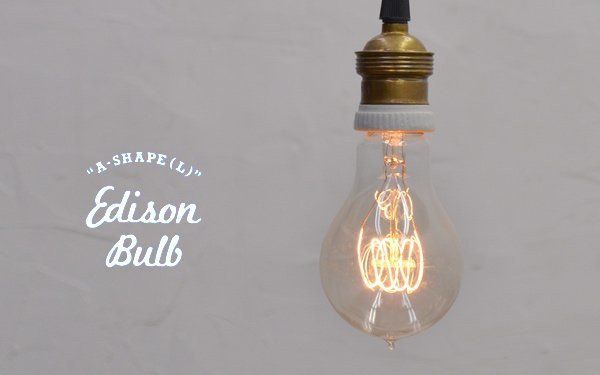 IZ46495S★Edison Bulb “A-Shape” L 40W E26 照明 電球 ペンダントライト ランプ レトロ カフェ 裸電球 フィラメント_画像3