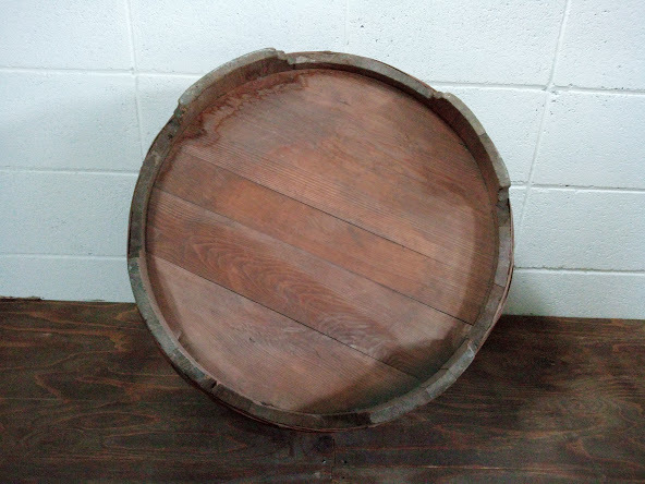◇《旧家蔵出し》たらい/大型 約60cm 木製 木桶 盥 古道具 古民 ◇《旧家蔵出し》たらい/大型 約60cm 木製 木桶 盥 古道具 古民
