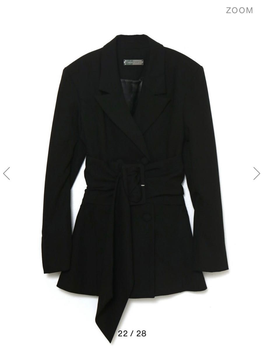 即購入可】メルトザレディ thick belt jacket onepiece 即購入可】メルトザレディ thick belt jacket onepiece