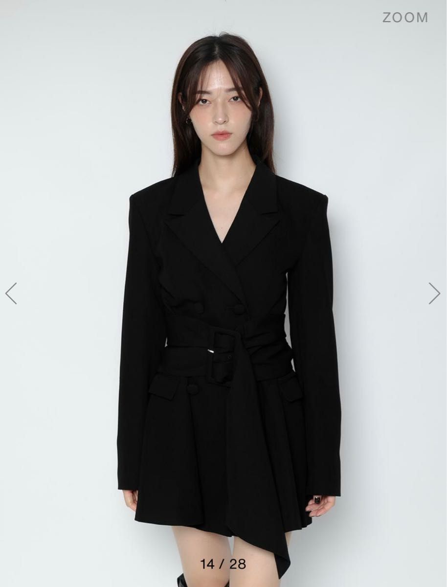 即購入可】メルトザレディ thick belt jacket onepiece 即購入可】メルトザレディ thick belt jacket onepiece