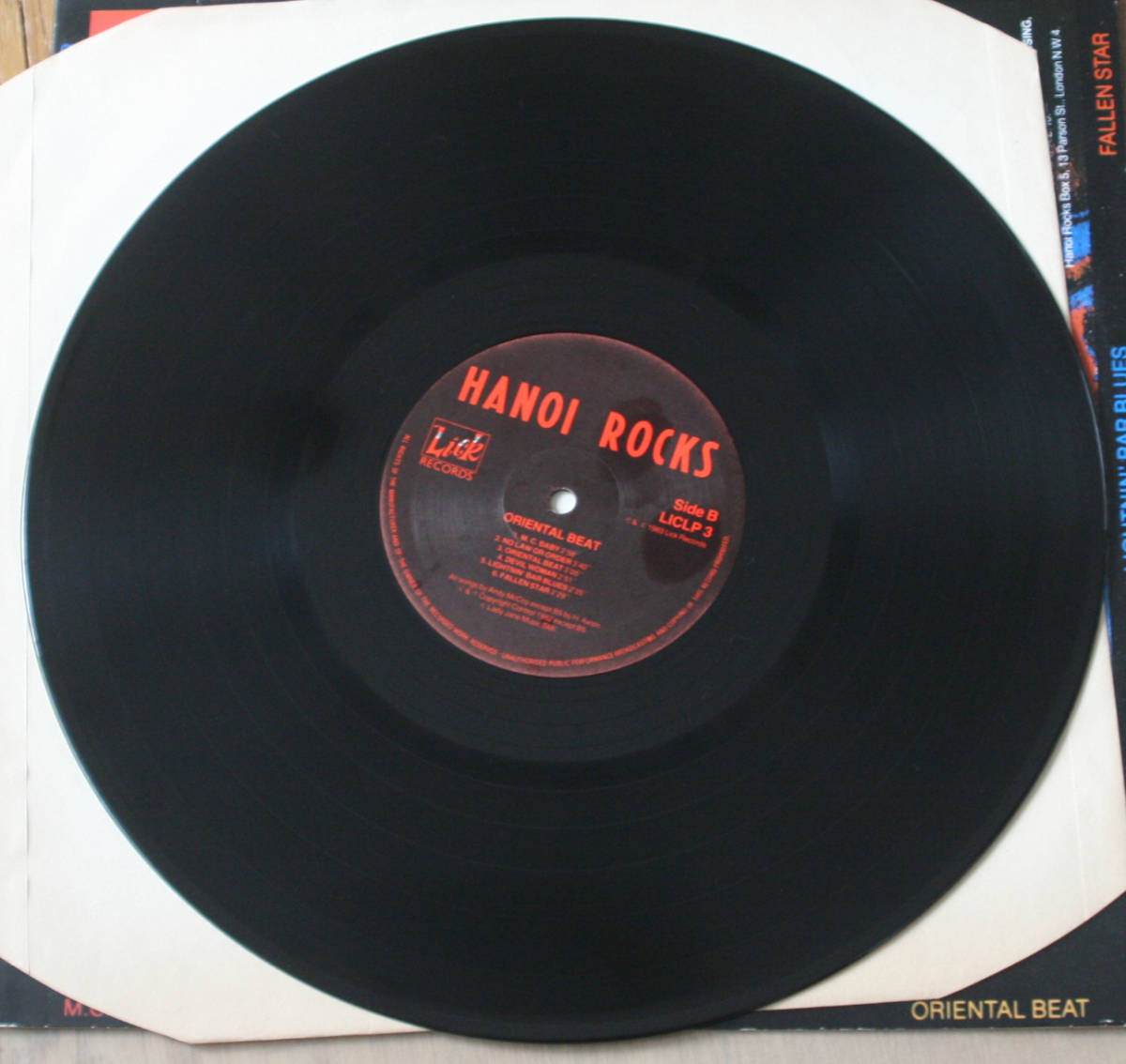 HANOI ROCKS - Oriental Beat / LP / UK盤 / ハノイロックス, Glam, Punk, グラム, パンク _画像5