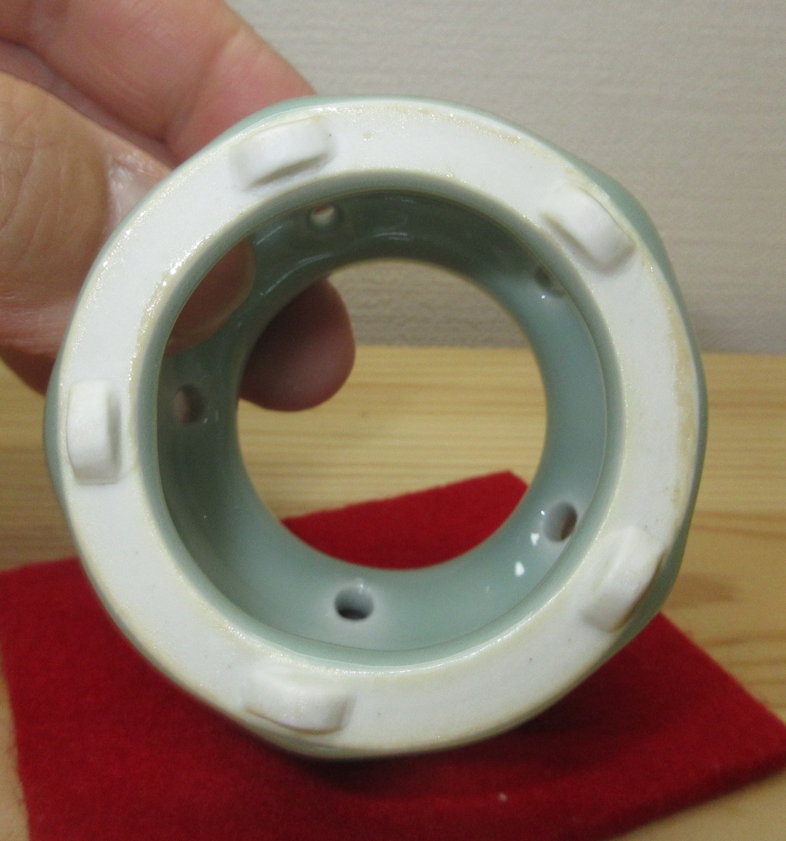 ヤフオク! - 【逢絢亭・新品】茶道具 蓋置 平戸焼 青磁 夜学蓋置 横石...