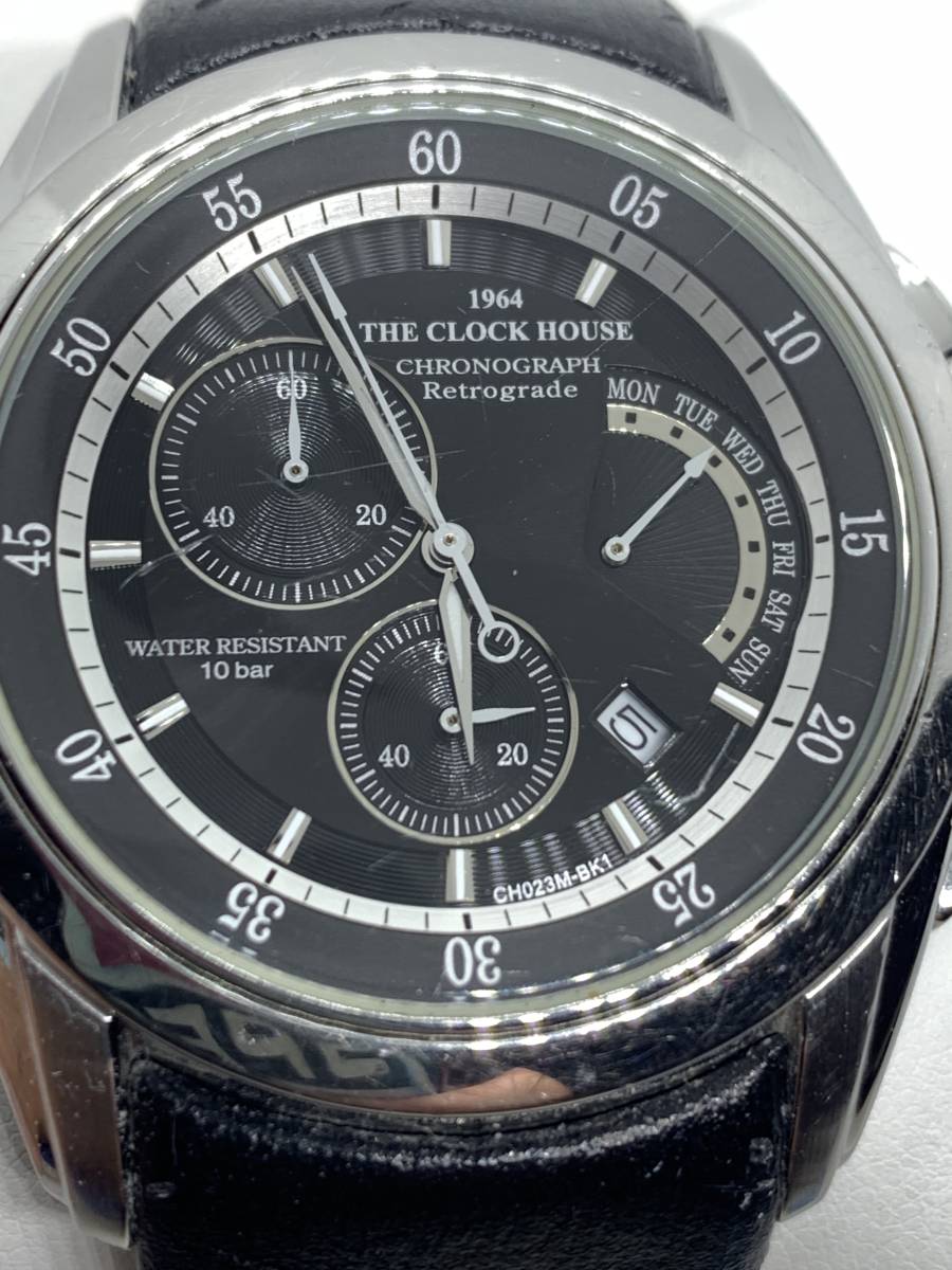 THE CLOCK HOUSE CH023M クロノグラフ クオーツ稼働品 - 腕時計
