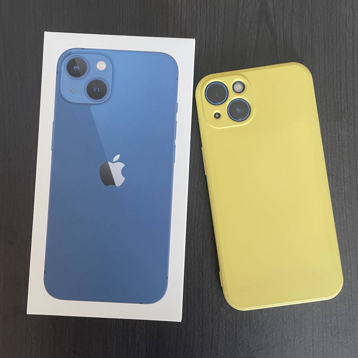 珍しい Blue 128GB iPhone13 Apple ブルー ケース付き ガラスフィルム