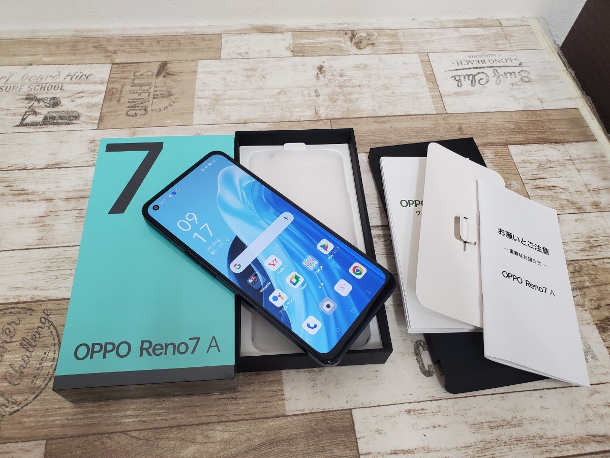 多様な 128GB Reno7A OPPO A201OP スターリーブラック ワイモバイル版