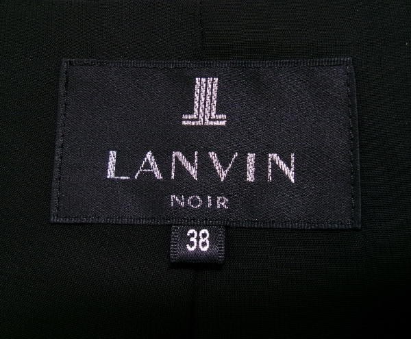  новый товар *LANVIN NOIR* Lanvin nowa-ru* черный формальный *38* сделано в Японии * ансамбль * длинный жакет + One-piece * траурный костюм 