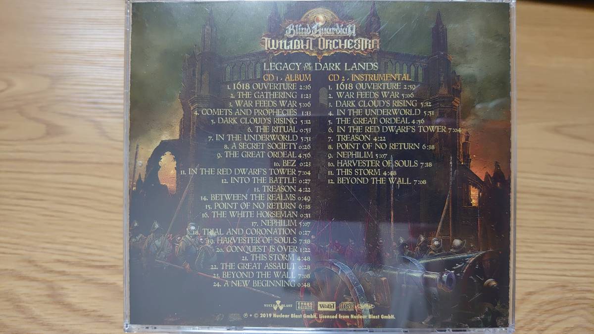 ブラインド・ガーディアン・トワイライト・オーケストラ Blind Guardian Twilight Orchestra / Legacy Of The Dark Landsの画像2