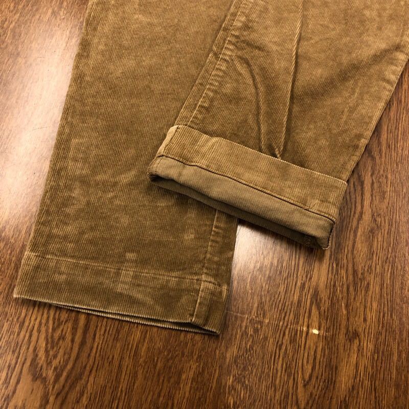 [EI155]POLO RALPH LAUREN W36 L32 вельвет брюки бежевый стрейч ткань мужской бренд б/у одежда Polo Ralph Lauren бесплатная доставка 