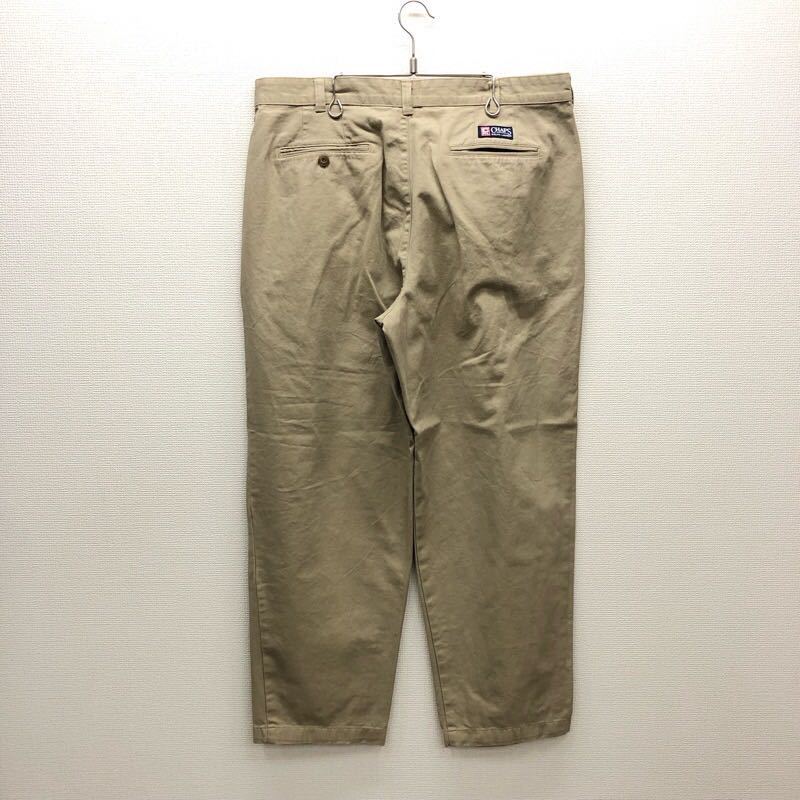 【EI234】CHAPS RALPH LAUREN W36 L30 ツータック チノパンツ ワークパンツ ベージュ メンズブランド古着 チャップス 送料無料_画像3