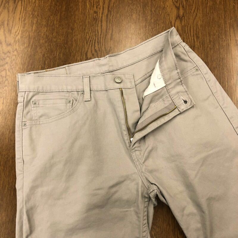 【EI277】Levi's 505 W33 カラーハーフパンツ グレー ストレッチ生地 メンズブランド古着 リーバイス505 ショートパンツ 送料無料