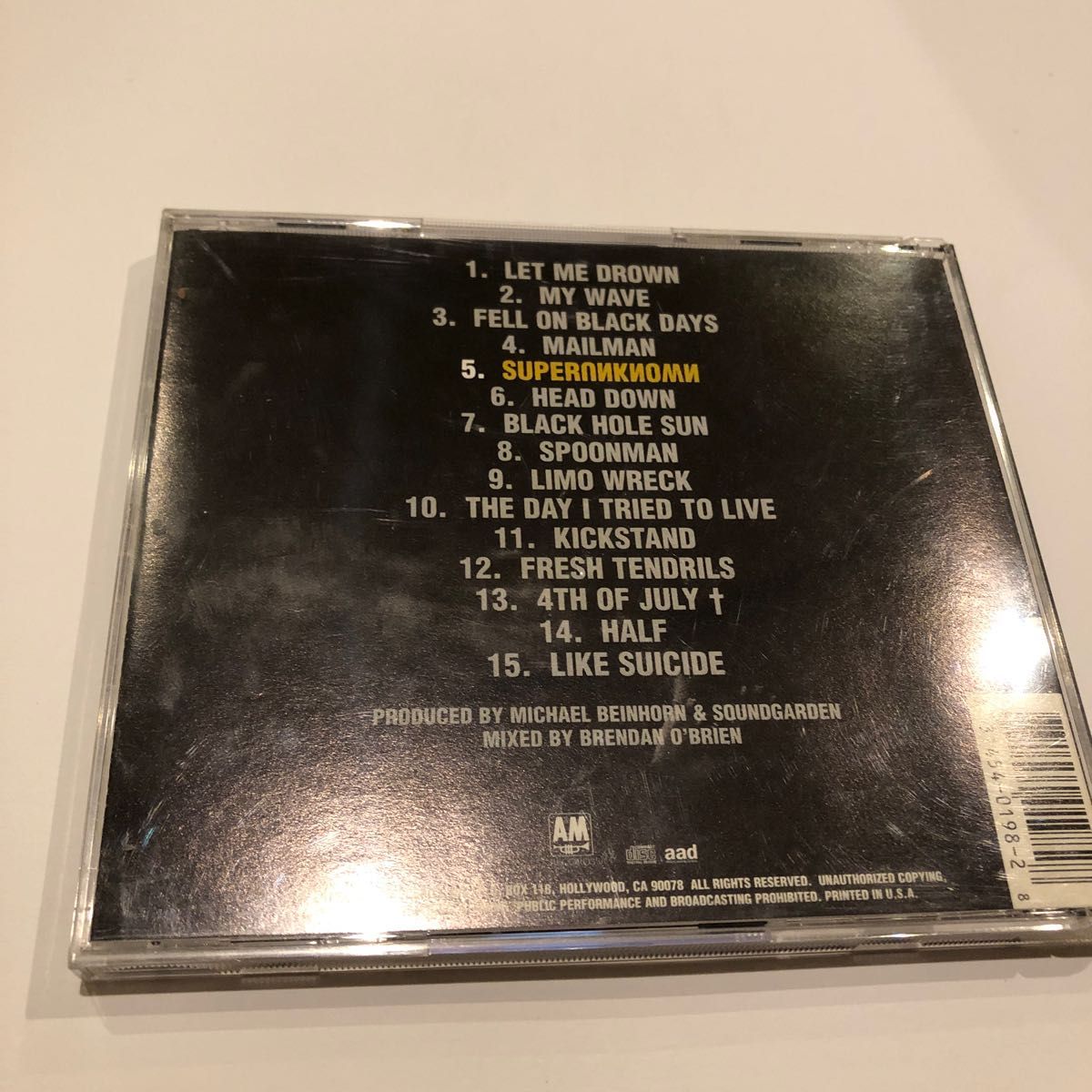 輸入盤】Soundgarden/サウンドガーデン『Superunknown』洋楽 輸入盤】Soundgarden/サウンドガーデン『Superunknown』洋楽