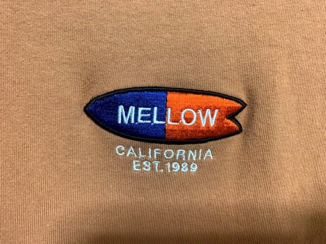 ★ MELLOW　ロゴ刺繍 オーバーサイズ ロングスリーブTシャツ キャメル M_画像3