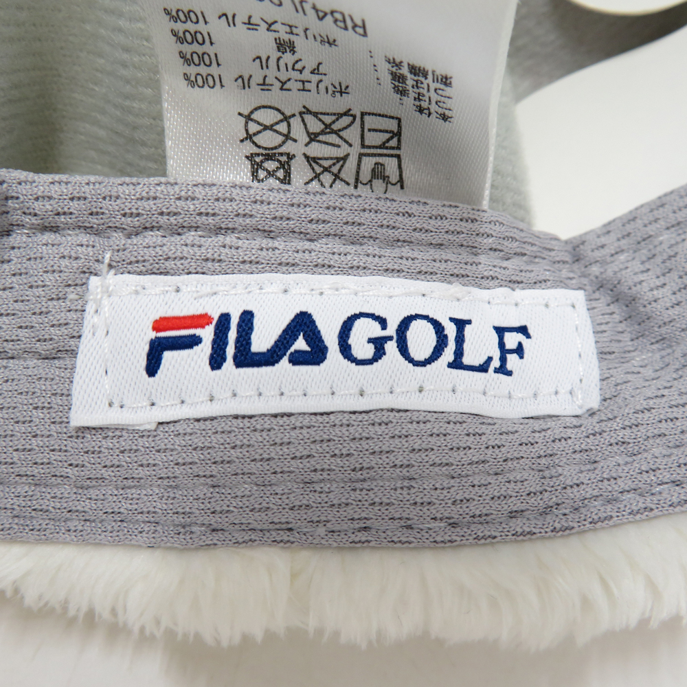 【新品】FILA GOLF フィラゴルフ キャップ ニット×ボア ホワイト系 [240001984822] ゴルフウェア_画像5