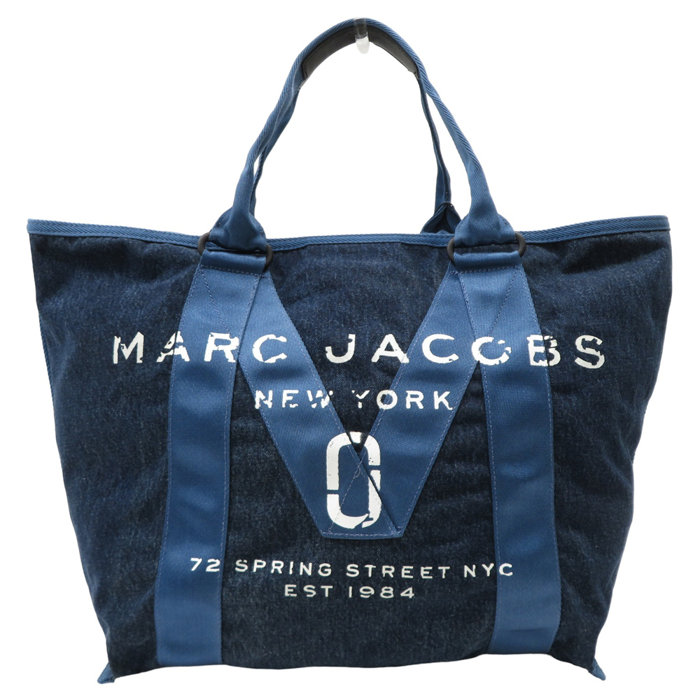 MARC JACOBS マークジェイコブス デニム トートバッグ ネイビー系 [240001890545] レディース_画像1