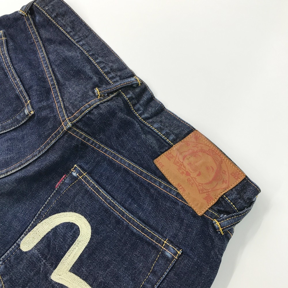 ランキング2022 デニムパンツ LOT.2000 エヴィス EVISU 赤 メンズ