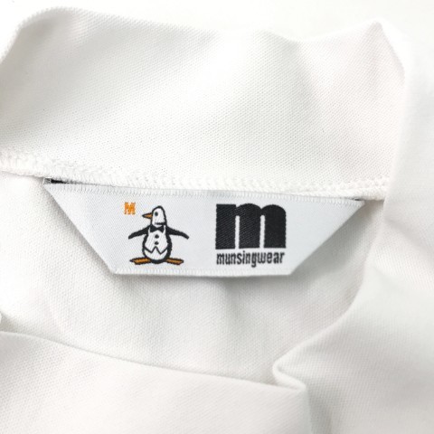 【1円】MUNSINGWEAR マンシングウェア 2022年モデル ハイネック 半袖Tシャツ ホワイト系 M [240101015287]の画像4