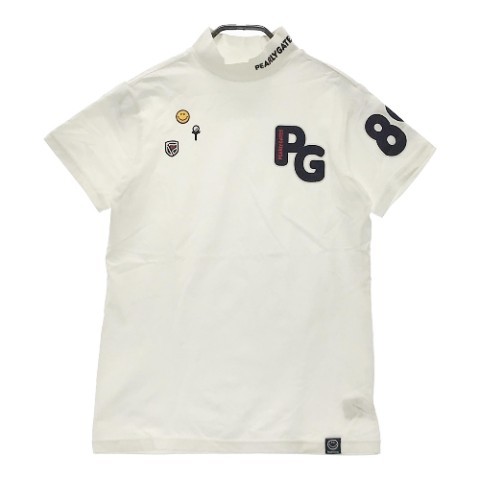 PEARLY GATES パーリーゲイツ ハイネック 半袖Tシャツ プリント ホワイト系 1 [240001753925] ゴルフウェア レディース