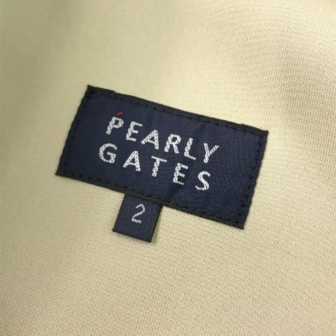 PEARLY GATES パーリーゲイツ ダンボールニット サイドジップ スカート ベージュ系 2 [240101030423] ゴルフウェア レディース_画像5