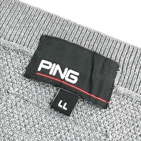 PING ピン ケーブル ニット ベスト グレー系 LL [240001953747] ゴルフウェア メンズ_画像5