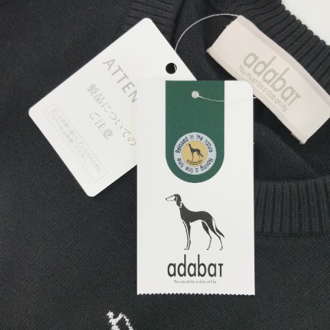 【新品】ADABAT アダバット ニットセーター ブラック系 46 [240101039805] ゴルフウェア メンズ_画像8