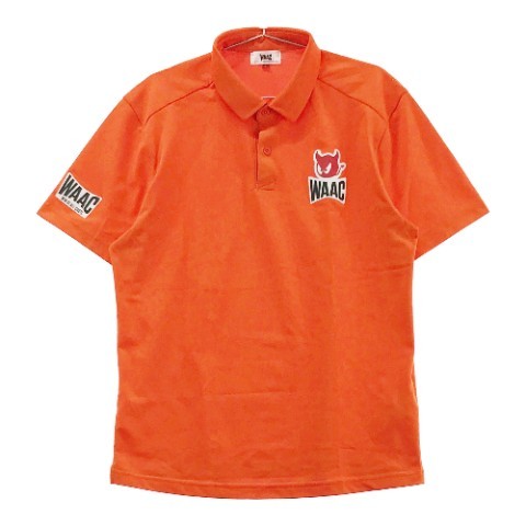 WAAC ワック 半袖ポロシャツ オレンジ系 3 [240101036746] ゴルフウェア メンズ