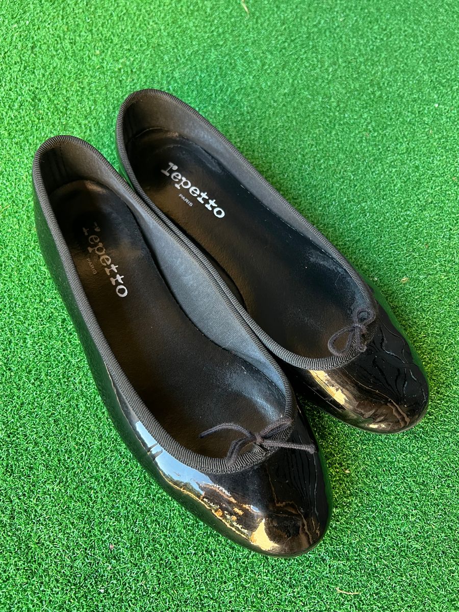 Repetto』レペット【24】バレエシューズ レザー フラット 黒-