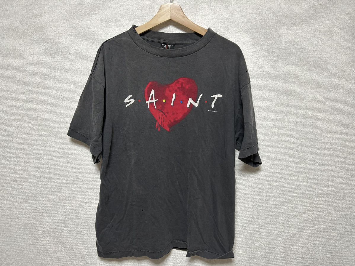 送料無料 美品 SAINT MICHAELセント マイケル HEART Tシャツ XLサイズ