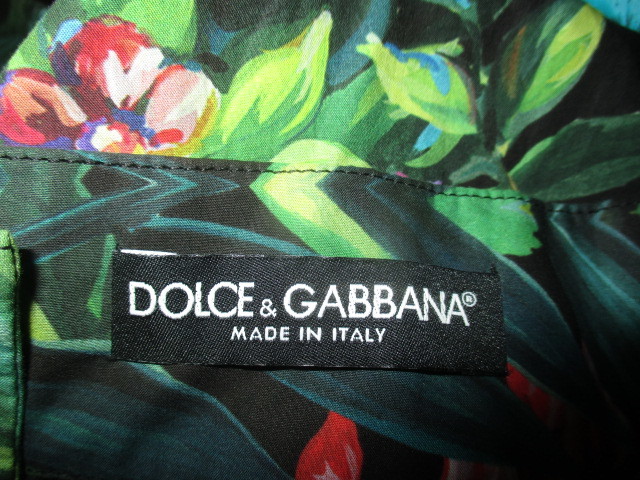 ドルチェアンドガッバーナ DOLCE&GABBANA　2020　ジャングル　プリント　フラワー　総柄　ロング　フレア　スカート　36_画像3