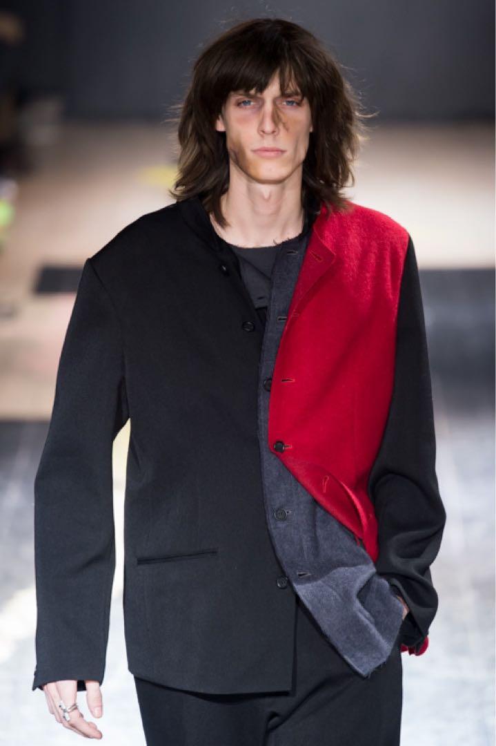 ヨウジヤマモトオムyohji yamamoto POUR HOMME 15AW バイカラー二重