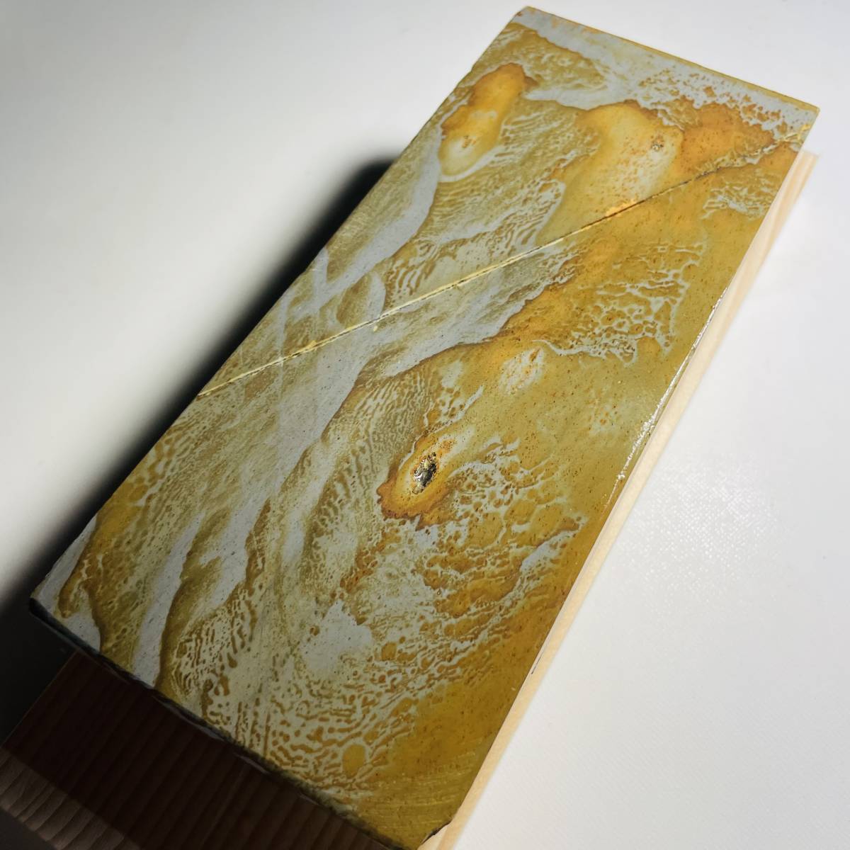セール】 天然砥石 正本山合砥 環巻巣板 1525g 仕上げ砥石 / 鉋鑿