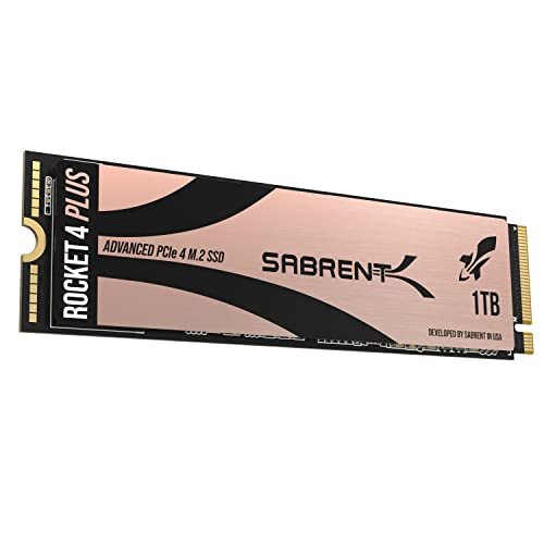 Sabrent 1TB Rocket 4 プラス NVMe 4.0 Gen4 PCIe M.2 エクストリームパフォーマンスの内蔵SSDドライブ (SB-RKT4P-1TB)
