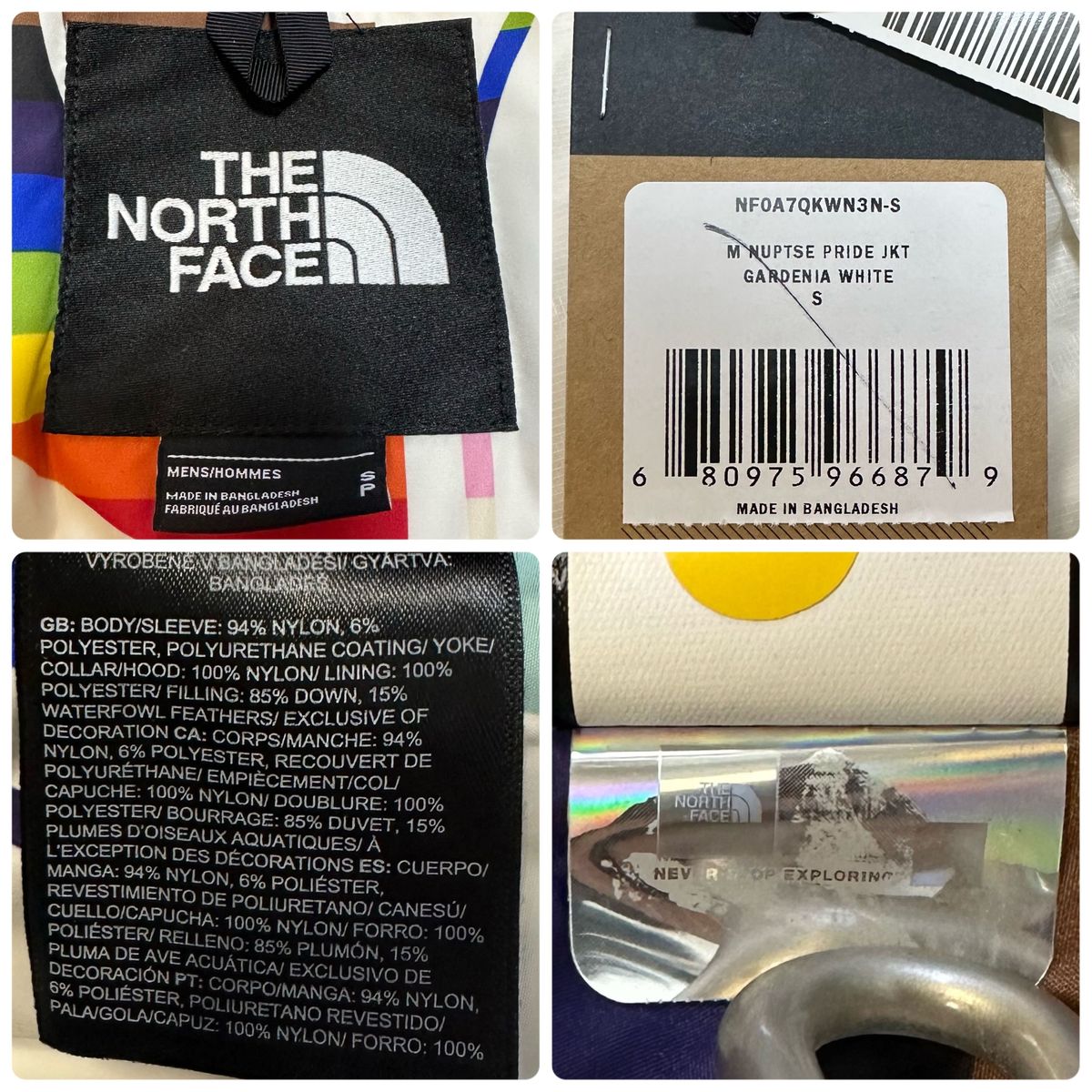 THE NORTH FACE ノースフェイス 1996 RETRO NUPTSE PRIDE ヌプシ THE NORTH FACE ノースフェイス 1996 RETRO NUPTSE PRIDE ヌプシ