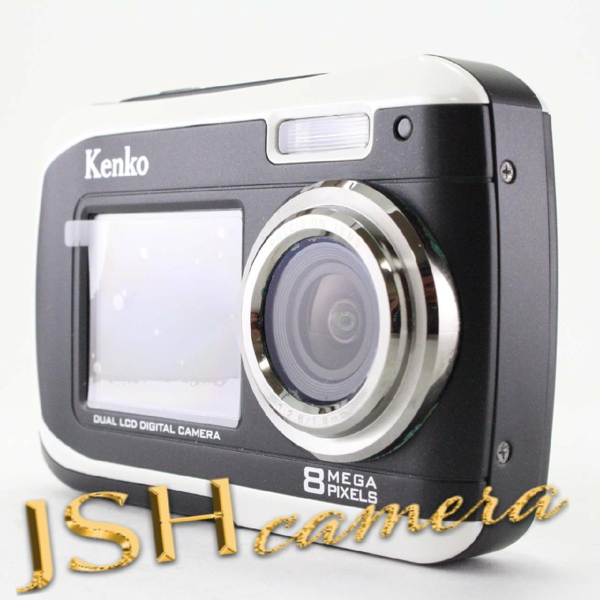 【中古】Kenko デュアルモニターデジタルカメラ DSC880DW IPX8相当防水 DSC880DW