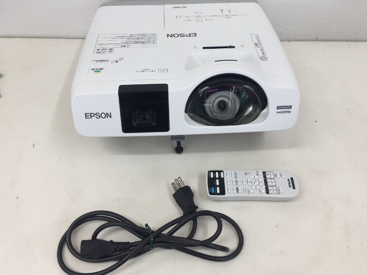 EPSON 超単焦点 プロジェクター EB-536WT 超美品 ランプ時間13H-