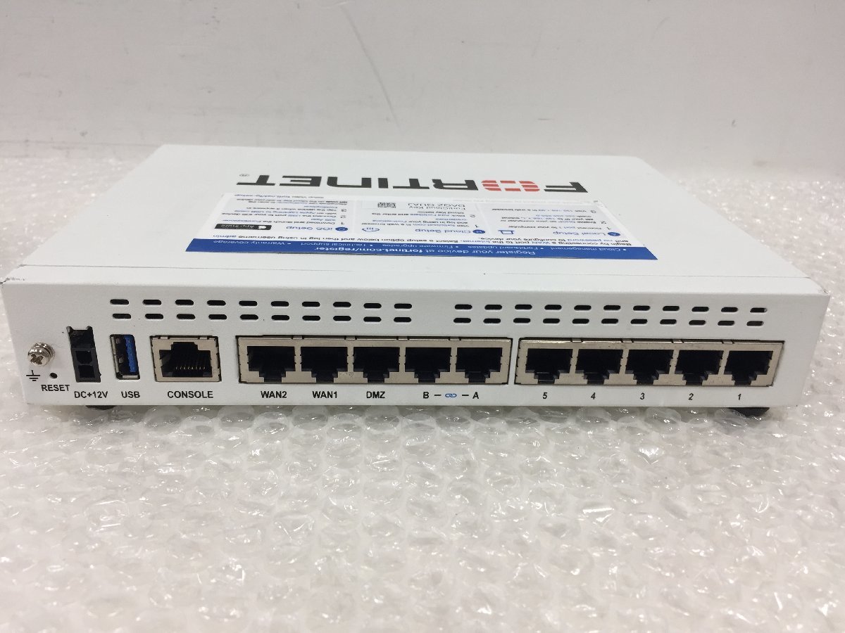 FORTINET/UTM FG-60F ライセンス：2025/10/1　初期化済/FortiGate-60F　　2020年製（管２OF）_画像4