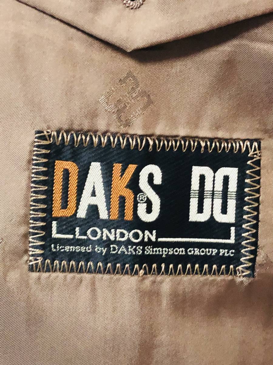 ダックス テーラードジャケット 100BB５ 赤茶系 DAKS メンズ 古着 _画像3