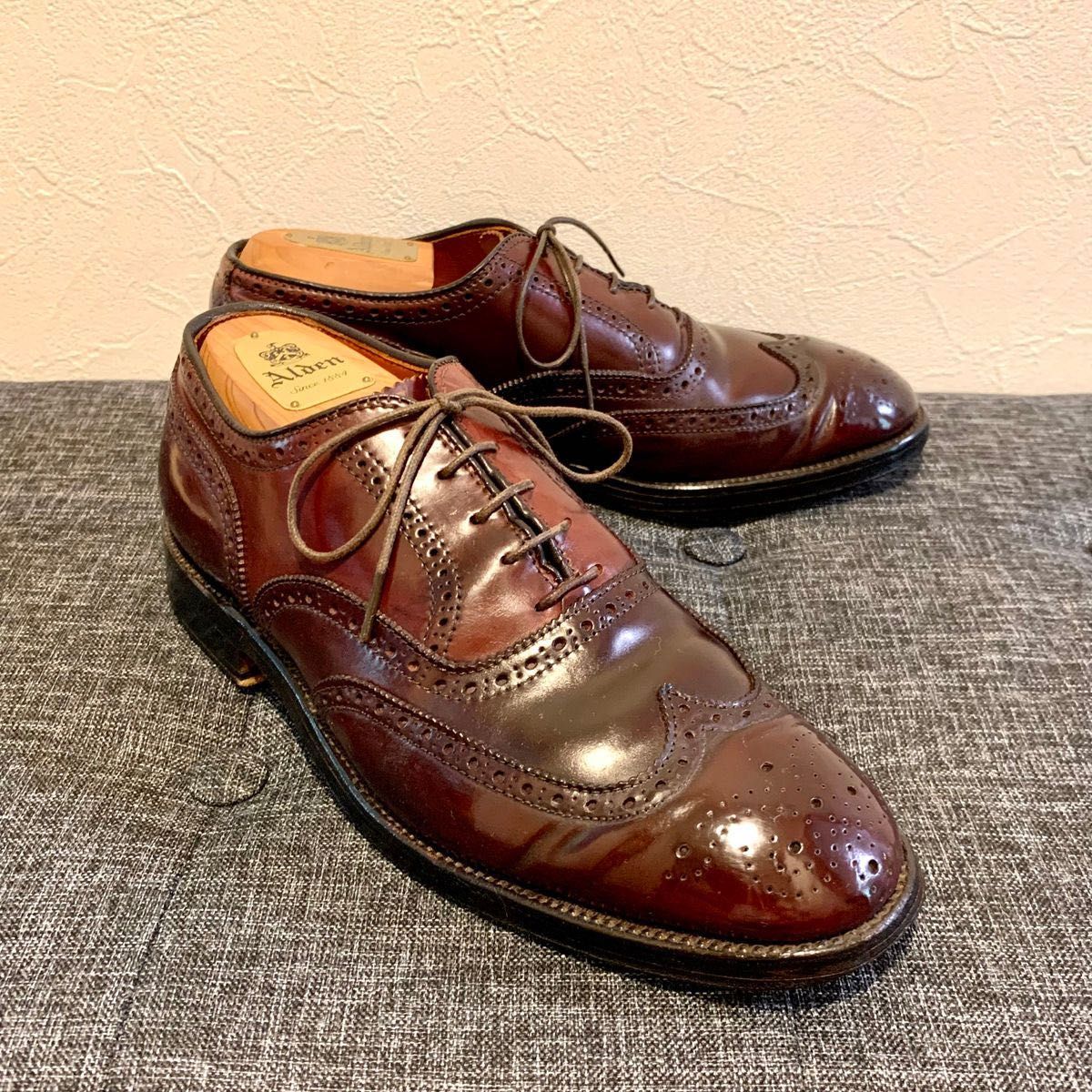 日本未発売《Alden》974ショートウィング コードバン 7 5D 元箱 日本未発売《Alden》974ショートウィング コードバン 7 5D 元箱