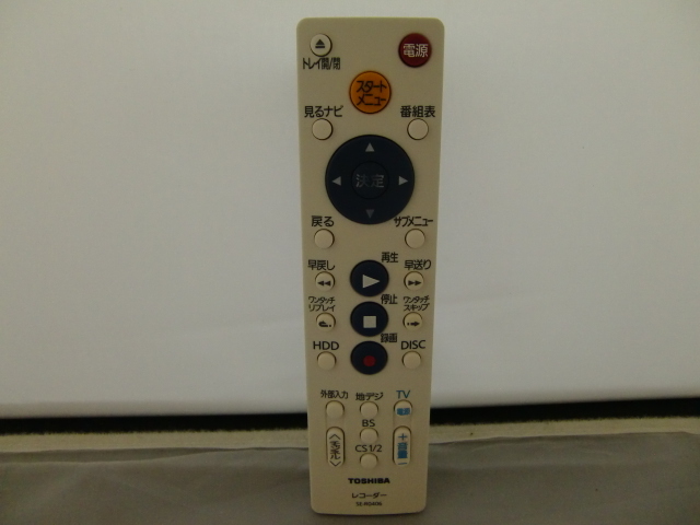 TOSHIBA 東芝 レコーダーリモコン SE-R0406 動作保証有り_画像1