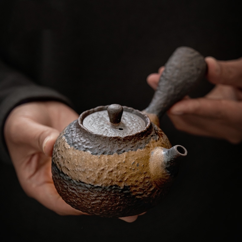 超人気☆職人手作り 陶器 煎茶道具 茶壺 茶壷 急須 常滑焼 茶器 茶道具 容量：220ML