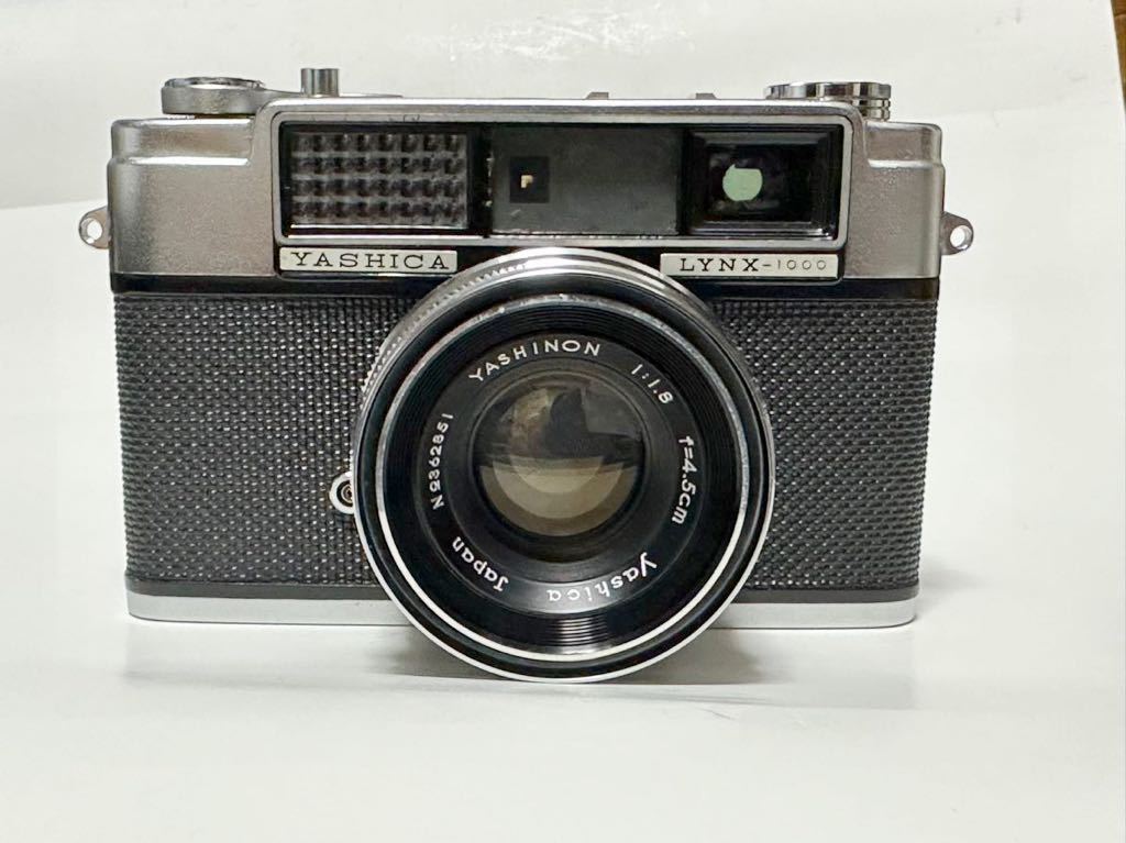 日本に 1:1.8 レンズYASHINON LYNX1000 YASHICA f=4.5cm シャッター