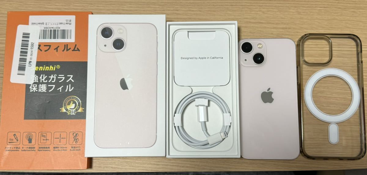 美品付属品未使用)iPhone13mini 128GB ピンク SIMフリー 使用1年半