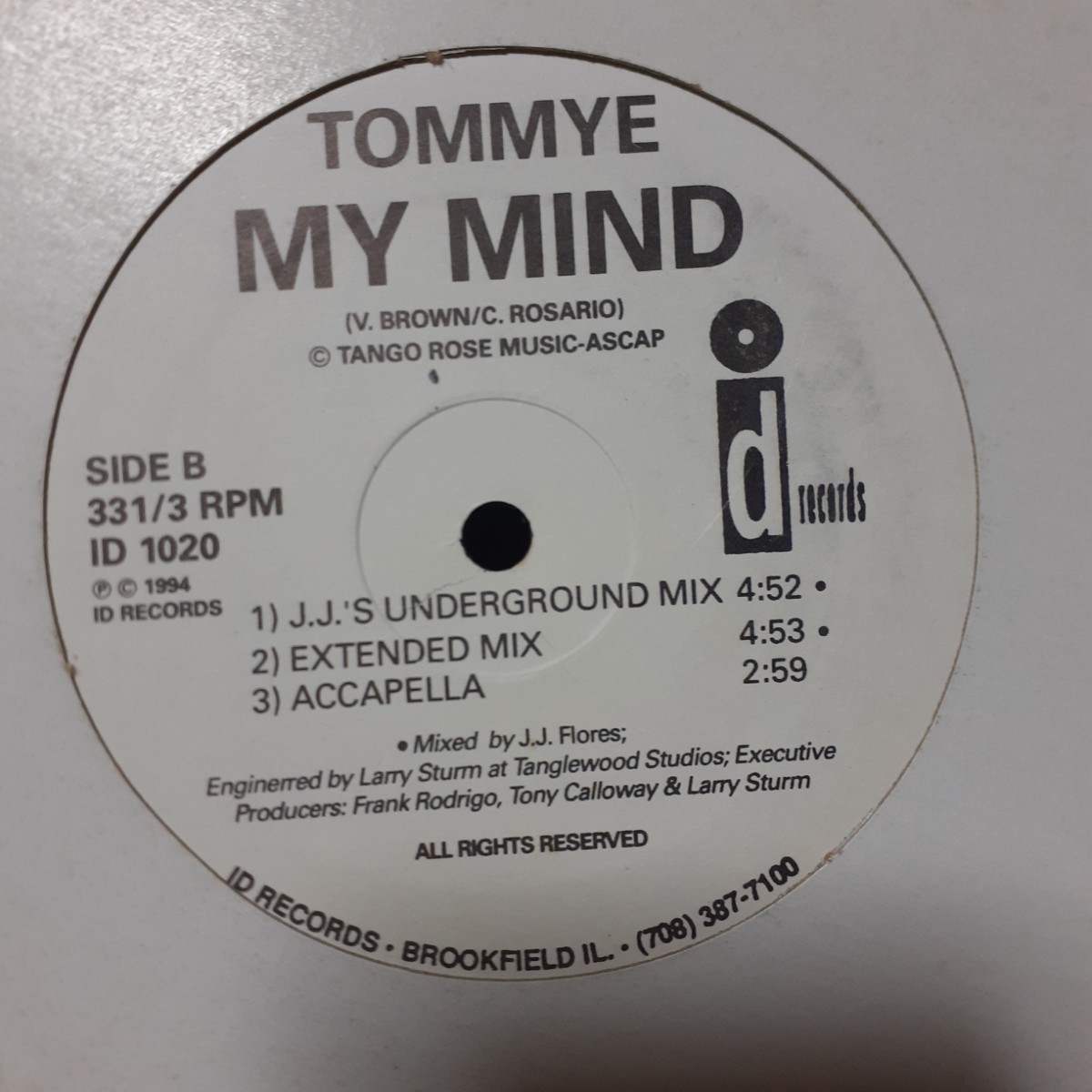 TOMMYE / MY MIND /90'S R&B,MAKI THE MAGIC _画像2