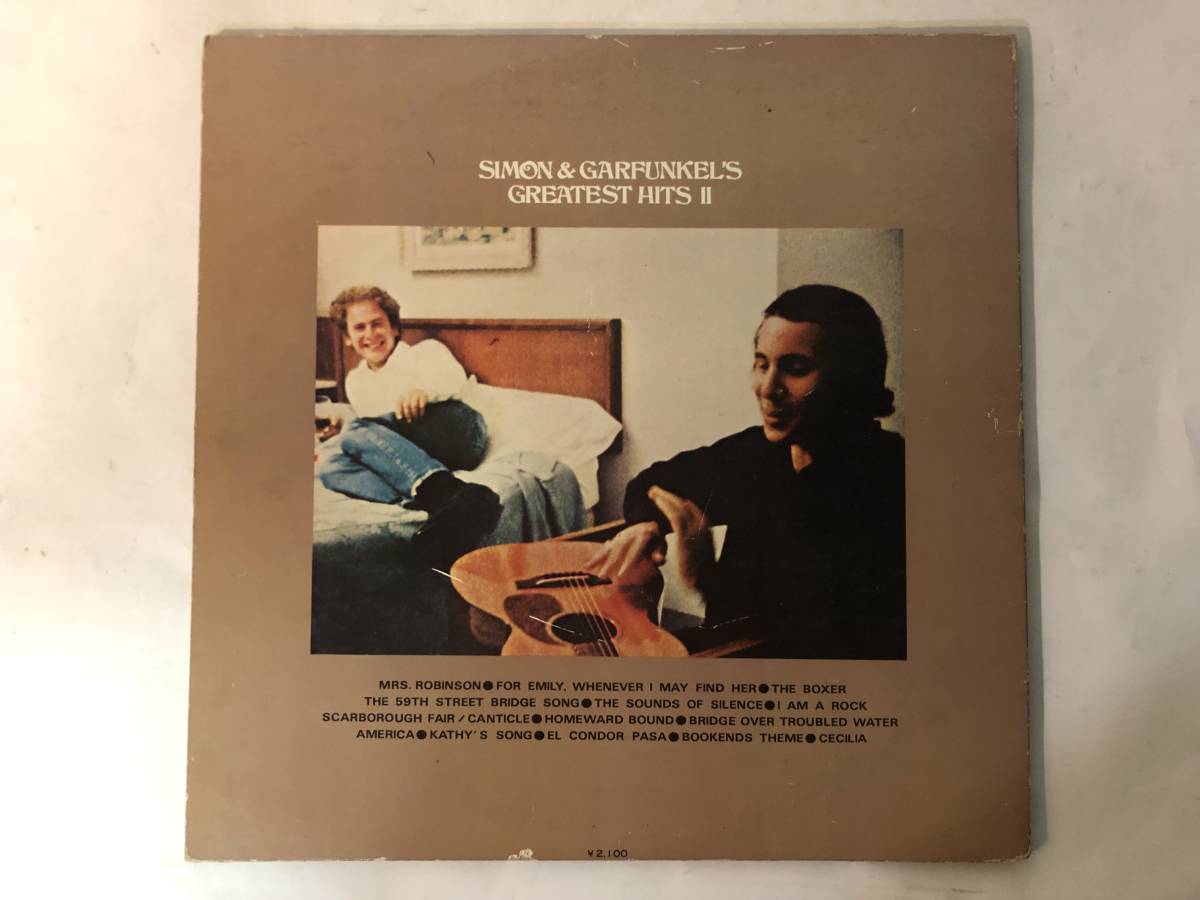 30907S 12inch LP★サイモンとガーファンクル/SIMON & GARFUNKEL'S GREATEST HITS Ⅱ★SONX 60195_画像2