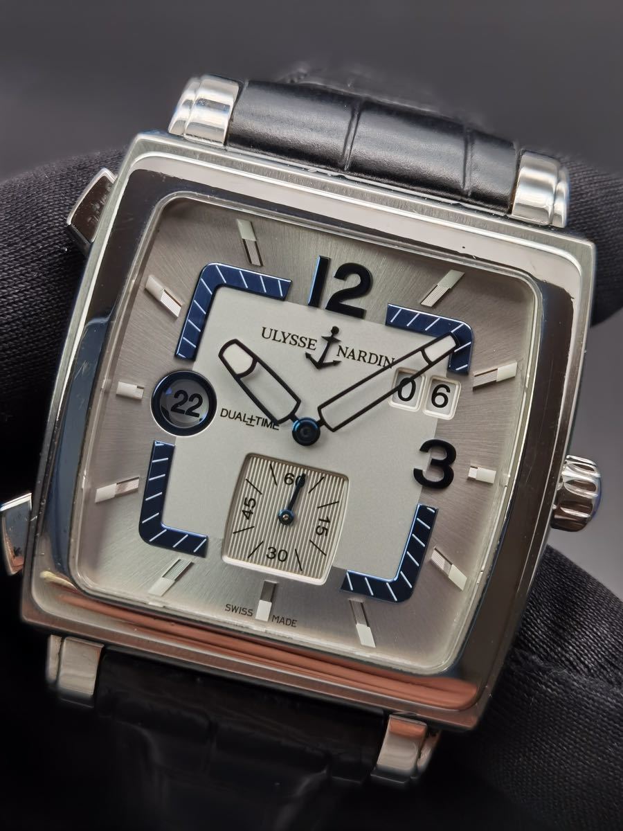 新発売 NARDIN ULYSSE ユリスナルダン 中古 クアドラード 腕時計