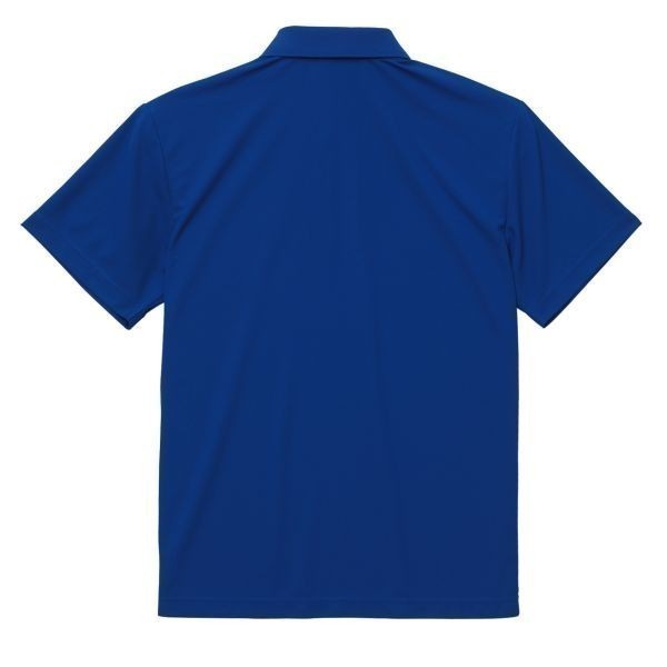 ポロシャツ 半袖 S ライト ブルー ドライ ドライ素材 鹿の子 カノコ 4.7オンス ポロ 無地 定番 ベーシック A596 青 水色_画像5