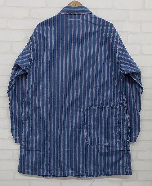 5T3092/新品 エンジニアードガーメンツ ショップコート ワーカーズストライプキャンバス Engineered Garments WORKADAY Shop Coat_画像2